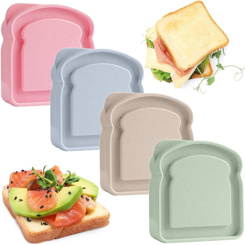 Meal Prep Lunch Boxes - 1/4 шт., контейнер для сэндвичей, ланч-бокс,