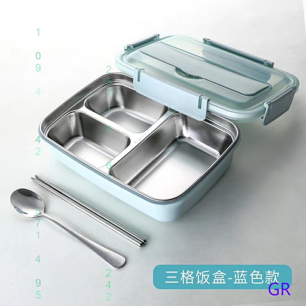 Stainless Bento Box - Портативный ланч-бокс для студентов, пригодный для