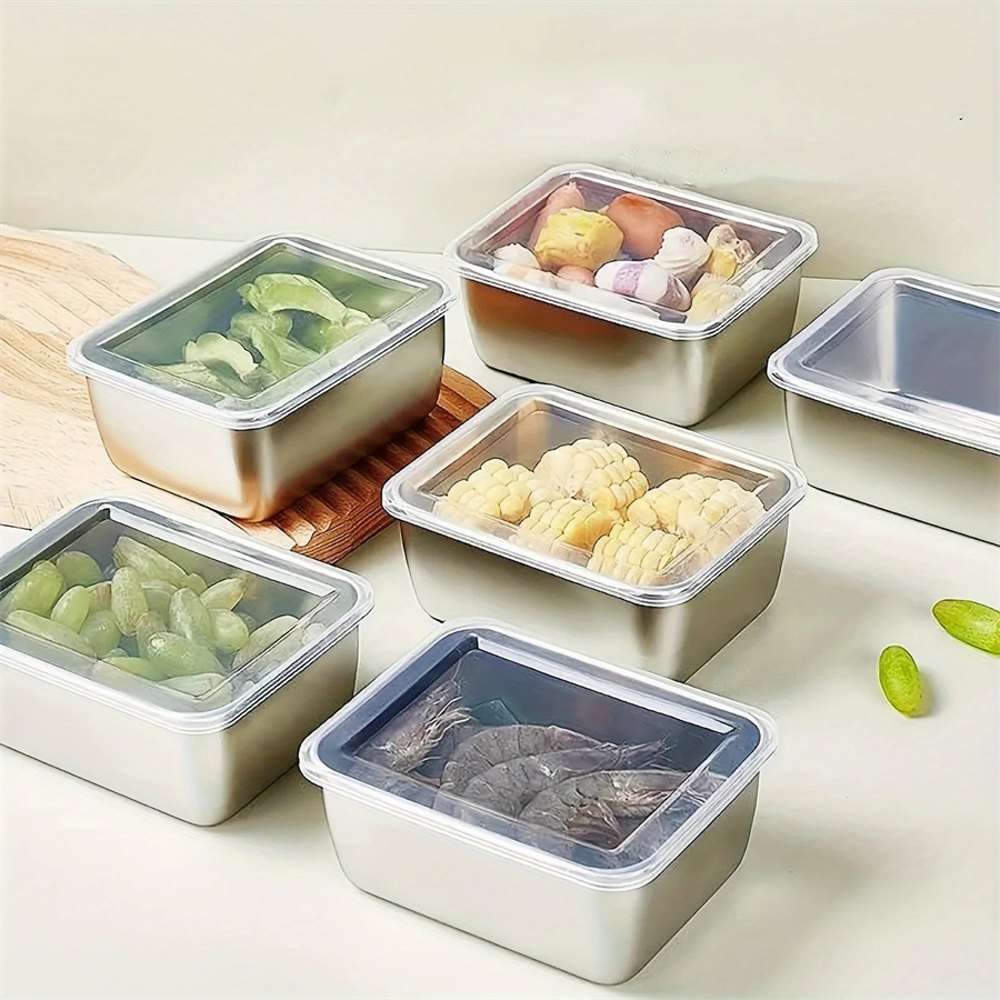 Stainless Bento Box - 1/3/5 шт., коробка для хранения продуктов
