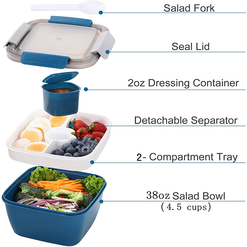 Портативный контейнер для обед – обзор и цена Salad Container Jar