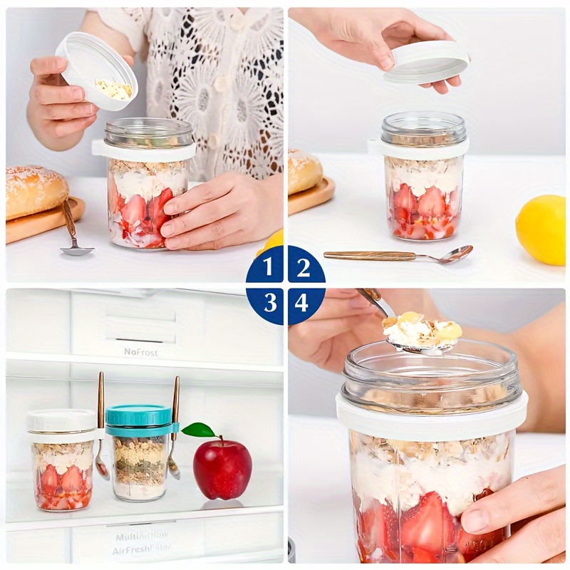 Стеклянная чашка для овсяных п – обзор и цена Salad Container Jar