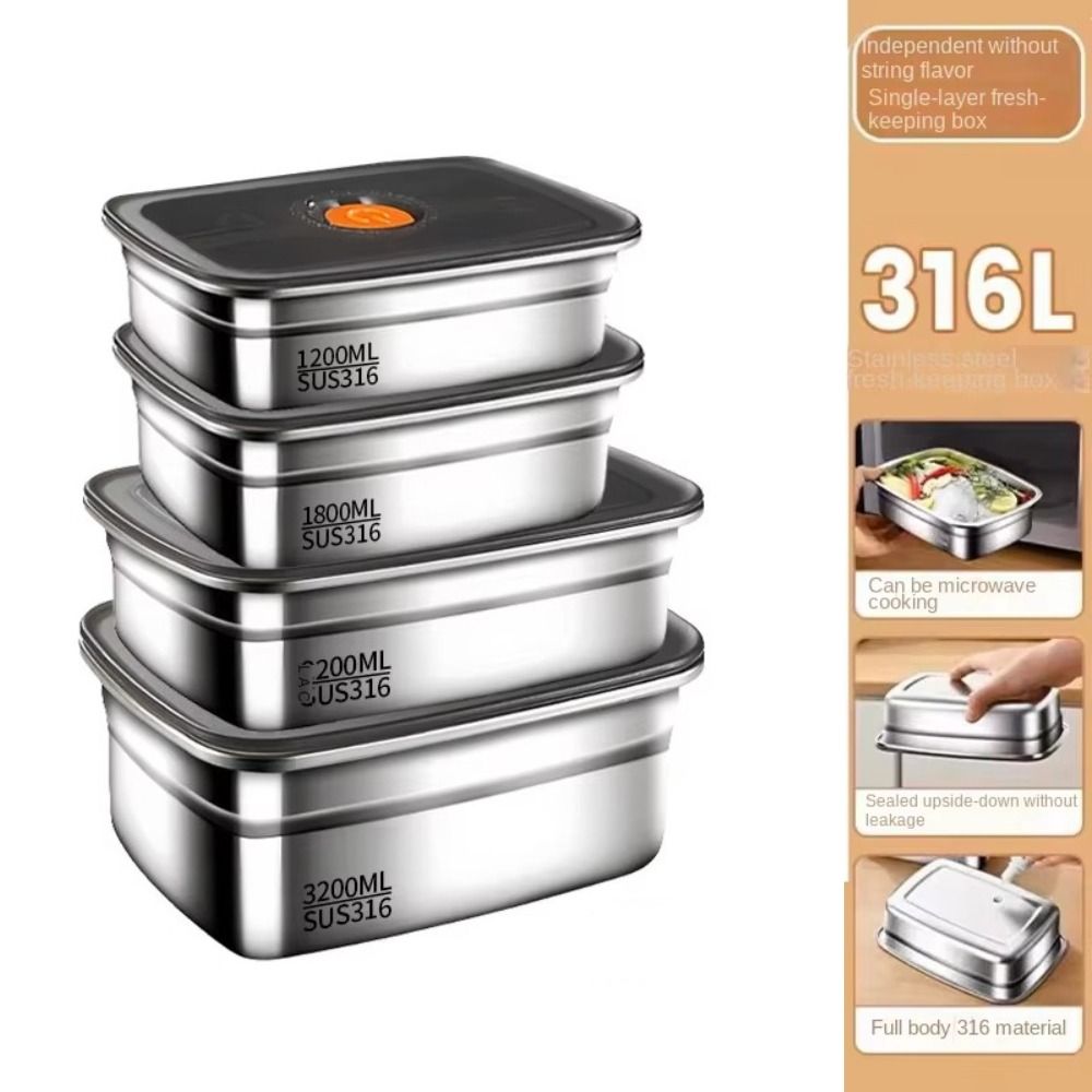Нержавеющая сталь Кемпинговый  – обзор и цена Meal Prep Lunch Boxes