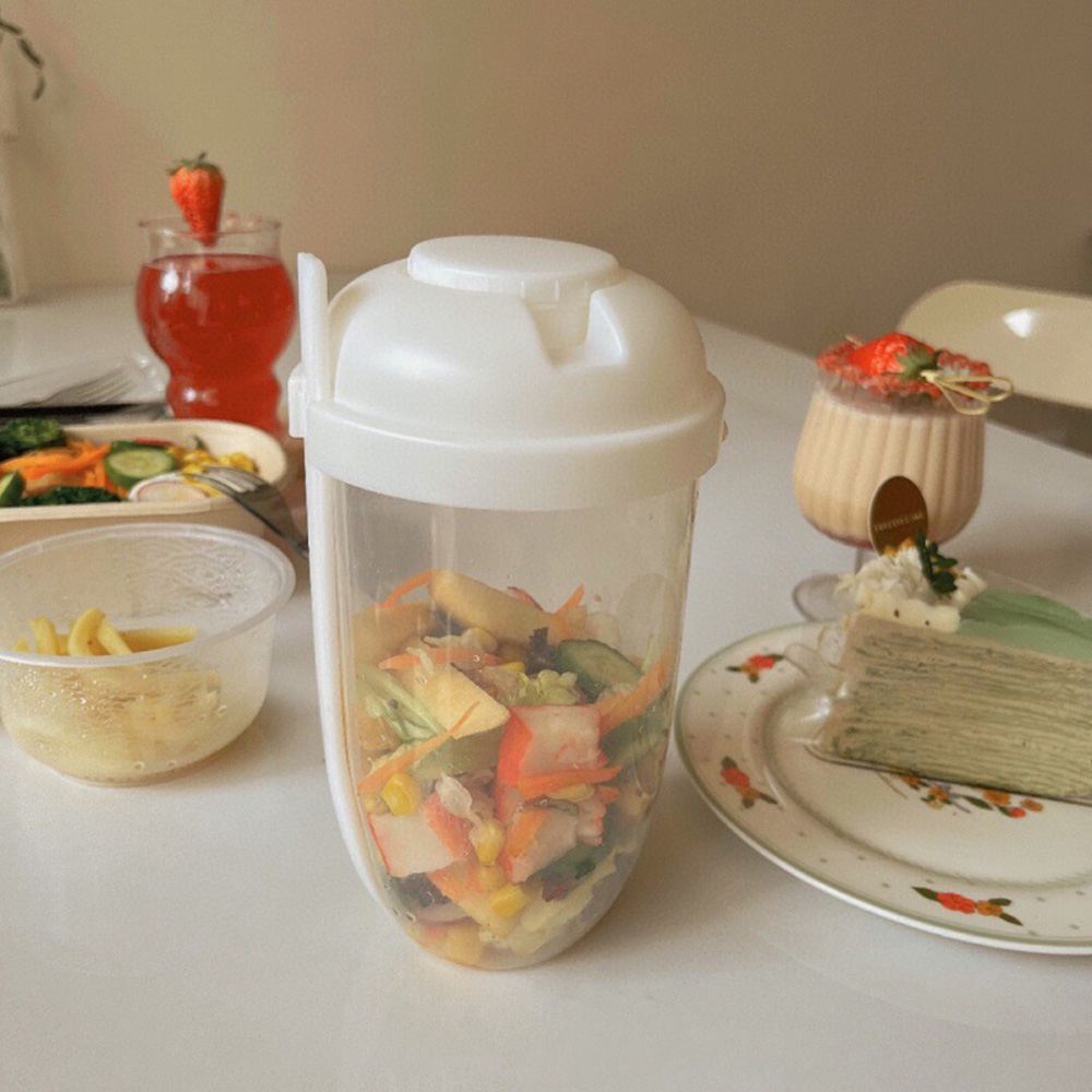 1 шт. Белый/Зеленый портативны – обзор и цена Salad Container Jar