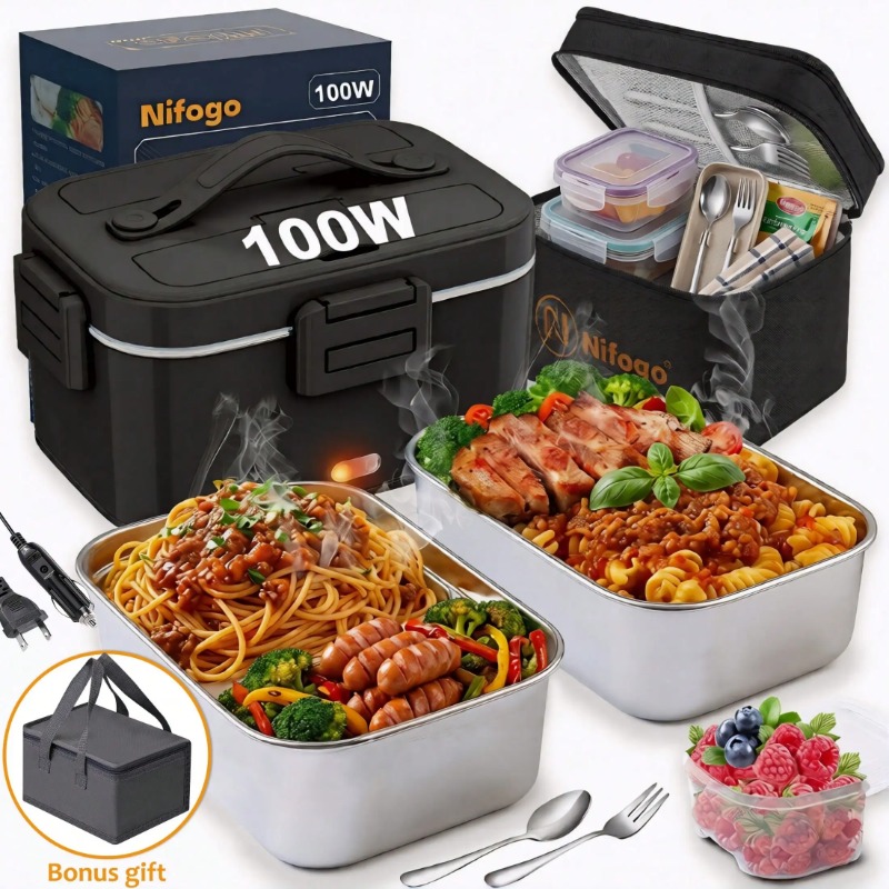 Электрический ланч-бокс с подо – обзор и цена Stainless Bento Box