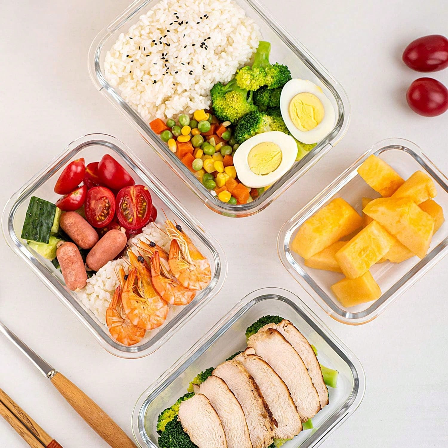 Набор из 10 стеклянных контейн – обзор и цена Meal Prep Lunch Boxes
