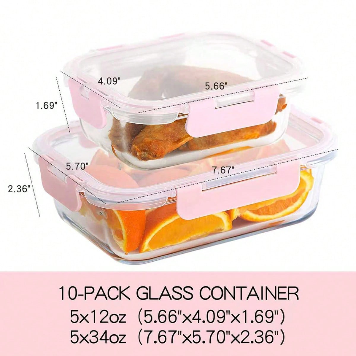 Набор из 10 стеклянных контейн – обзор и цена Meal Prep Lunch Boxes