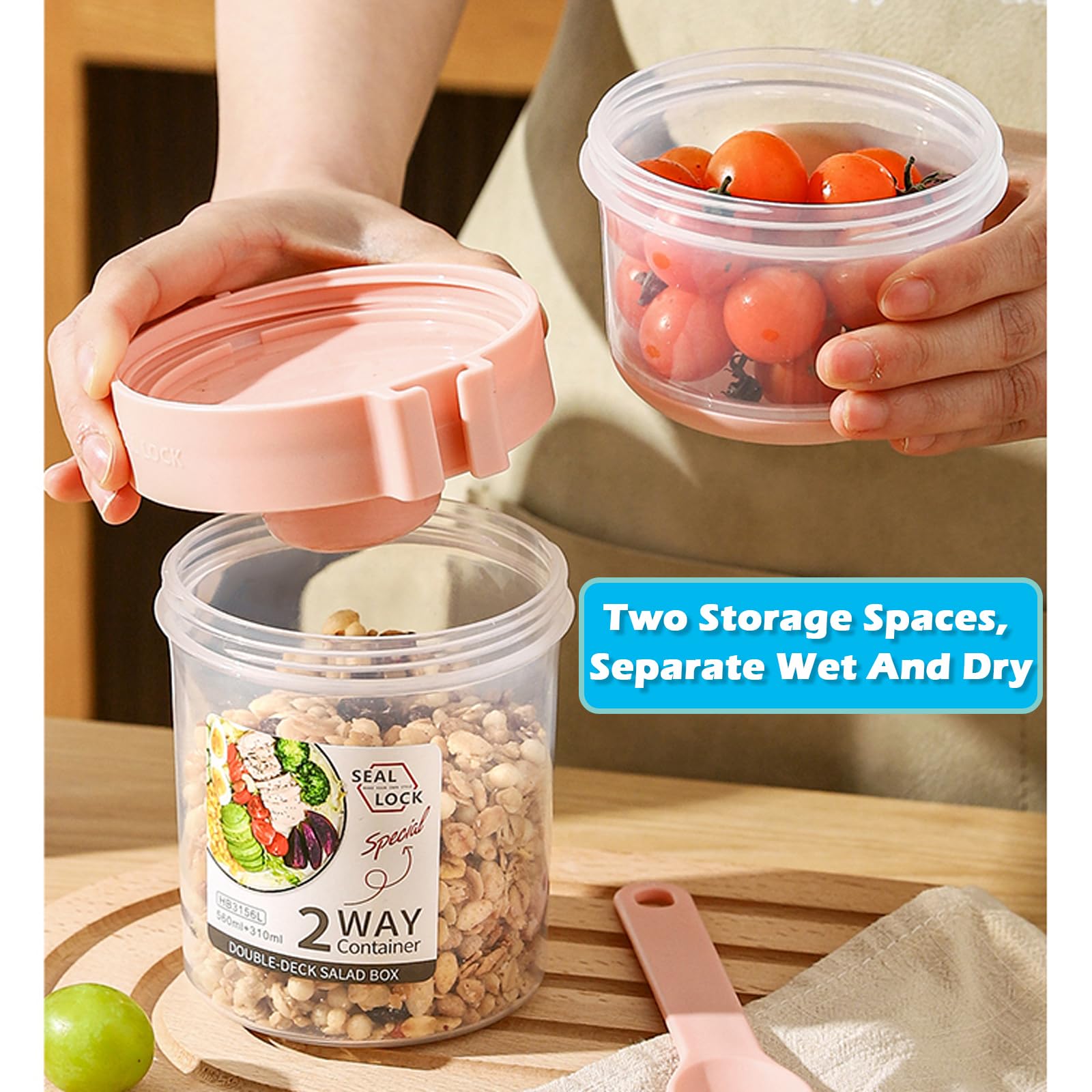 Контейнеры SoftAura для завтра – обзор и цена Salad Container Jar