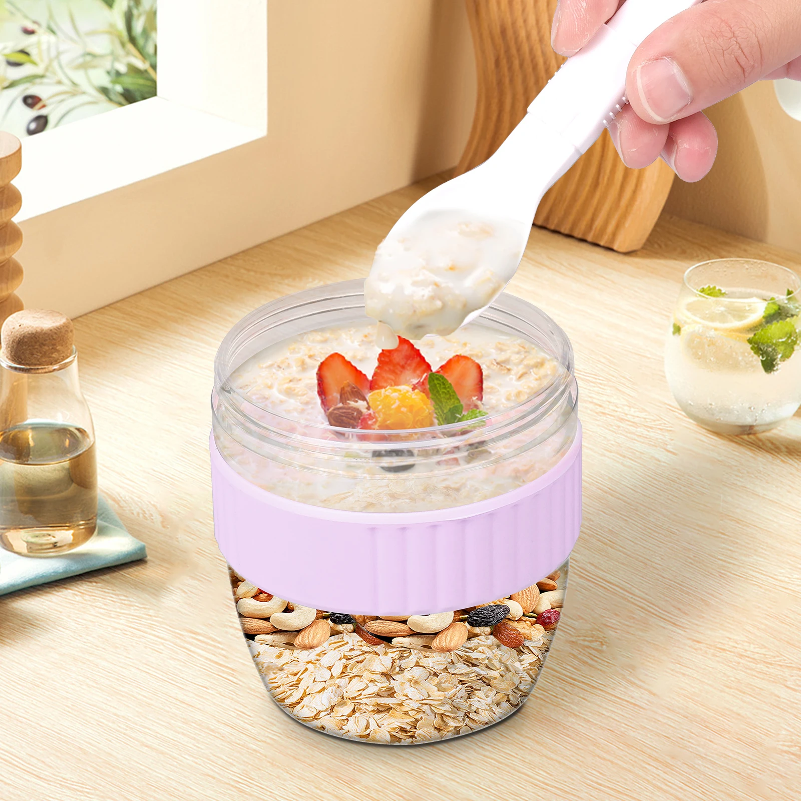 Двухслойный контейнер для овся – обзор и цена Meal Prep Oatmeal